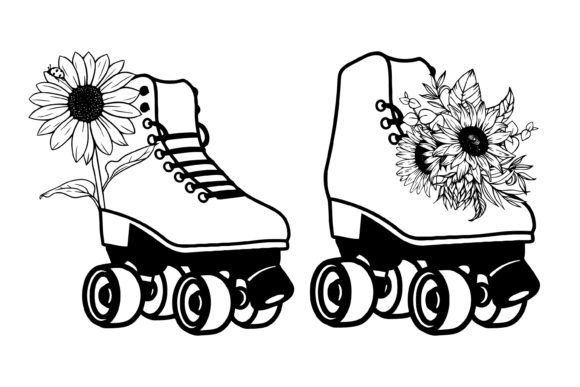 Derby and Sunflower SVG Roller Derby