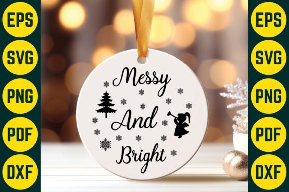 Messy and Bright Christmas Ornaments SVG Review