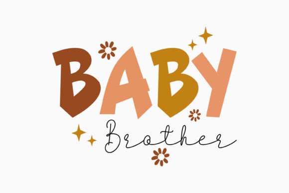 Retro Boho Baby Quotes SVG Baby Brother Graphics and Crafts Review